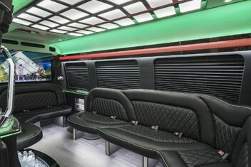 Plano Sprinter Party Bus Interior
